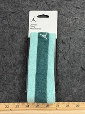 Nike Jordan Jumpman Terry Headband Men's OSFM Lite Dew / Green / White NEW