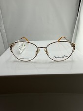 Sophia Loren M48 Beige Crystal 306 Eyeglass Frames 53-17-135 NWT