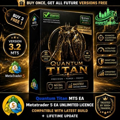v3.2 Quantum Titan EA Metatrader MT5 Gold Bot Trading Robot MQL5 Expert Advisor