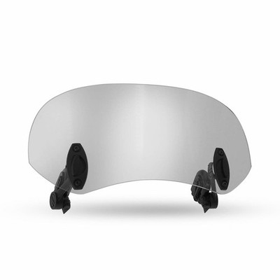 Clip On Windshield Extension Spoiler Deflector Fit Motorcycle Adjustable Smoke A