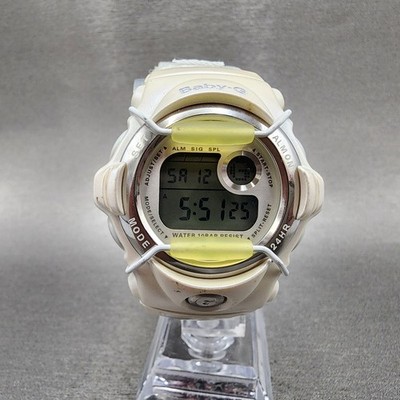 Casio Baby-G Watch Women 42mm Digital White Tone Alarm BG-099 New