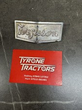 Ferguson T20 Front Bonnet Badge Emblem Original Grey Fergie Tractor