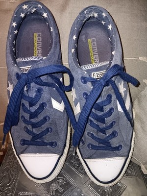 Mens Blue Suede Converse Lunarlon Size 8 # 142722C