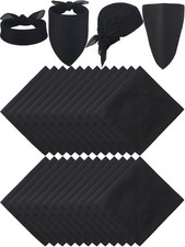 Large Solid Color Blank Bandanas Unisex Handkerchiefs Headband Fits 21 Inch