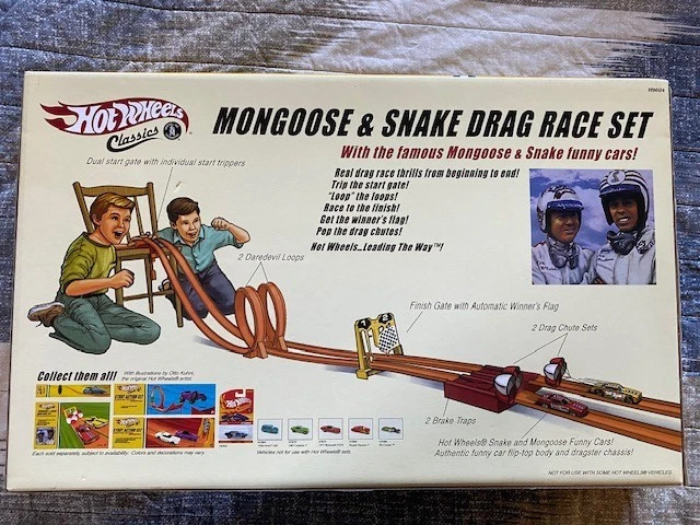 Hot Wheels Classics Mongoose & Snake Drag Race Set, Multicolor (New  Sealed Box) - Image 2 of 2