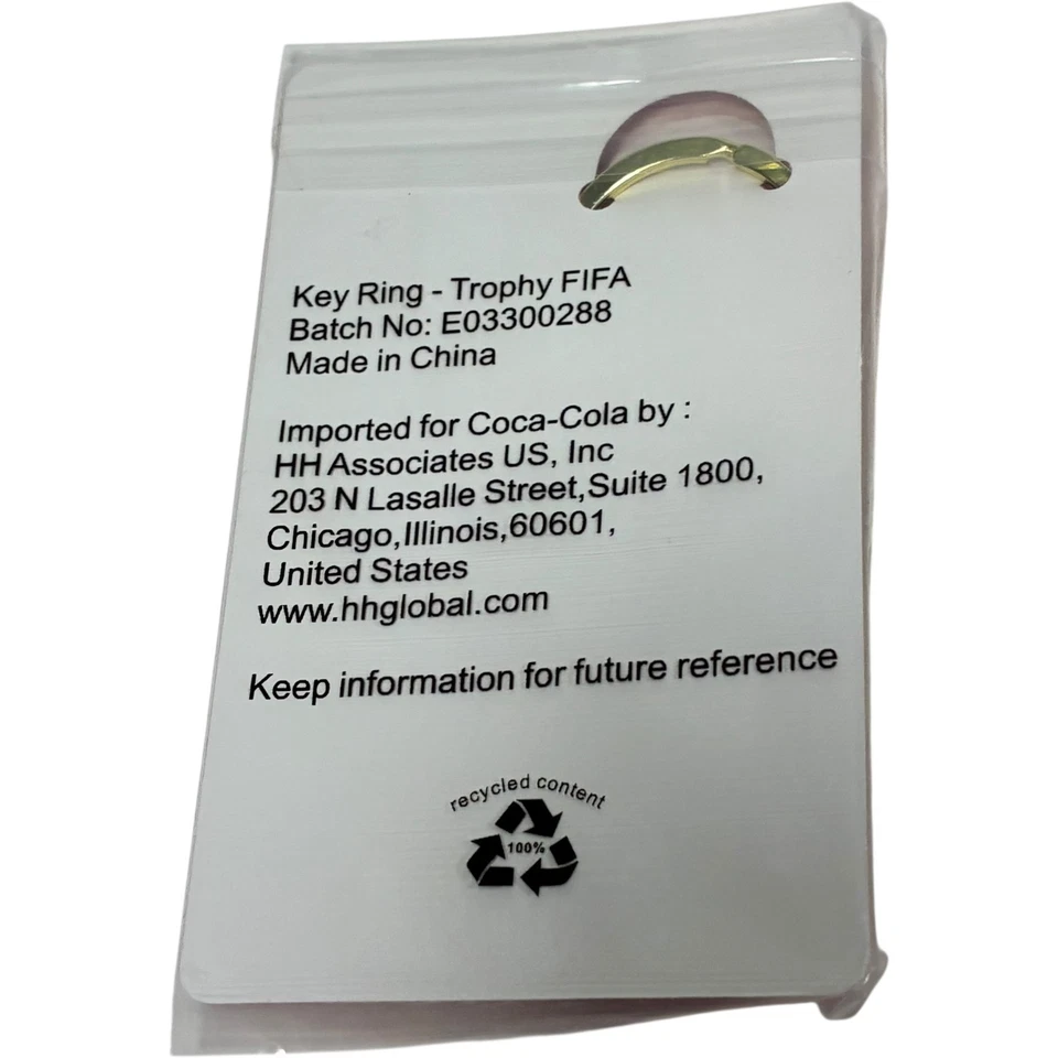 FIFA 26 World Cup USA Coca-Cola FIFA Trophy Keychain + Gooaal! Aluminum Cup - Image 4 of 4