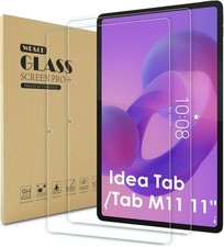 Case for Lenovo Idea Tab 11" 2025, Tempered Glass Screen Protector, Case Friendl