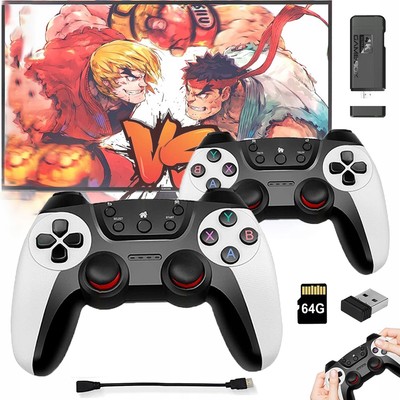 30000+ Retro Videospielkonsole ink.2x Wireless Controller 4K HD TV Spiel Stick