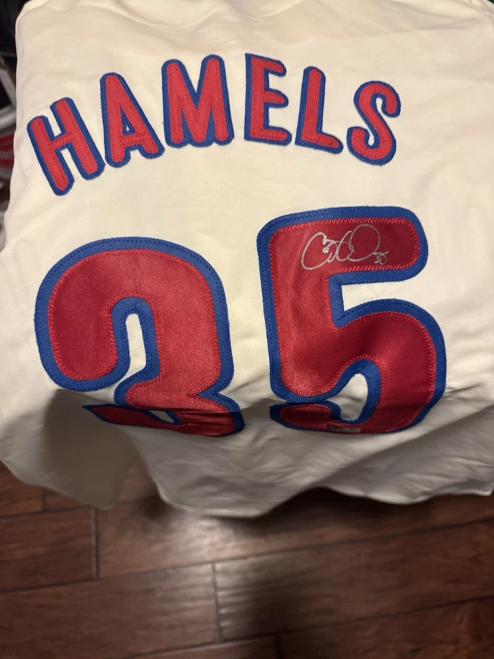 Camiseta Phillies autografada Cole Hamels com certificado de autenticidade da BECKETT - Imagem 3 de 3