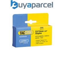 Tacwise 0336 53 Series 10mm Staples 2000 Pack - Type JT21 A Z5-53 R353 TR150 0.0030 per staple