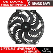 14 3000cfm Electric Radiator Fan 12v Reversible Curved Blade Cooling Fan