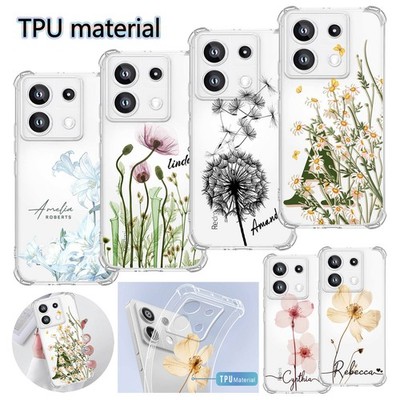 Customized Phone Case Flowers Pattern Cover For Xiaomi 15 14 Redmi Note 13 12 14