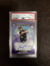 2024 Topps Inception Paul Skenes Rookies and Star Auto Purple RC #/199 PSA 7