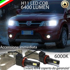 KIT FULL LED FIAT FREEMONT LAMPADE ANABBAGLIANTI LED H11 6000K NO ERROR 6400 LM
