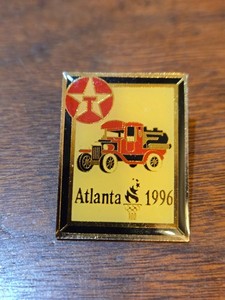 Atlanta 1996 Olympics 100 Texaco Pin Lapel Enamel Collectible