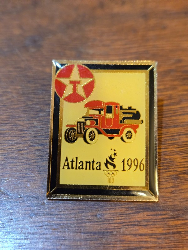 Atlanta 1996 Olympics 100 Texaco Pin Lapel Enamel Collectible