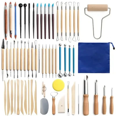 BRANDED 24PCS Clay Sculpting Tool Set Art Craft Pottery Ceramic Modeling Carving Kit