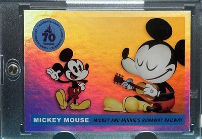 MICKEY MOUSE RARE HOLO REFRACTOR FOIL DISNEY CARD MINT