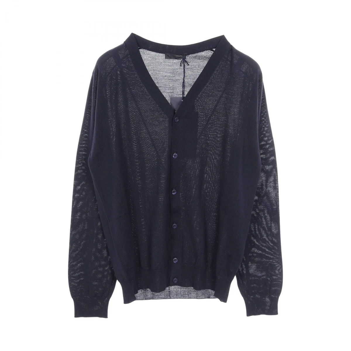 2011 PRADA ヴァージンウール カーディガン ケーブル編み メンズ 52 2011 PRADA ヴァージンウール カーディガン ケーブル編み メンズ 52