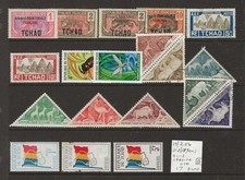 CHAD...Sc #19/256; J12/30a; O1-3...Mint & Used (CTO)...1924/72...17 Different