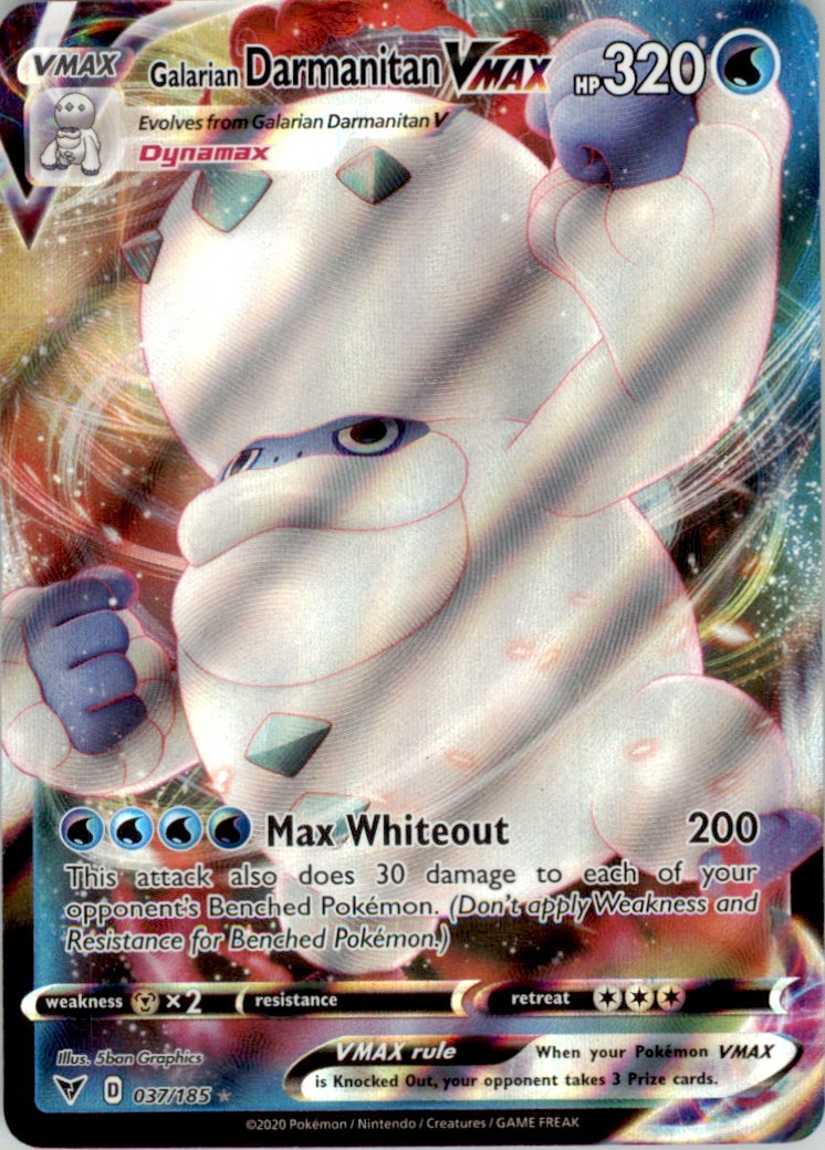 2020 Pokemon Sword & Shield - Vivid Voltage #37 Galarian Darmanitan VMAX