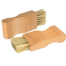 2 Pcs Shoe Polish Applicator Brushes Small Shoe Cleaning Brushes Wooden Handl...