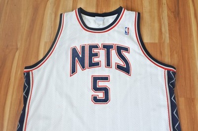 Jason Kidd New Jersey Nets Reebok Authentic White Sewn NBA Men 56