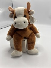 TY BESSIE THE COW BEANIE BABY PLUSH TOY RETIRED 1995 RARE. PVC Pellet Tag Errors