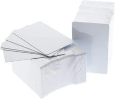 500 Pack Premium ID CR80 30Mil Graphic Quality Blank White Thermal PVC Cards