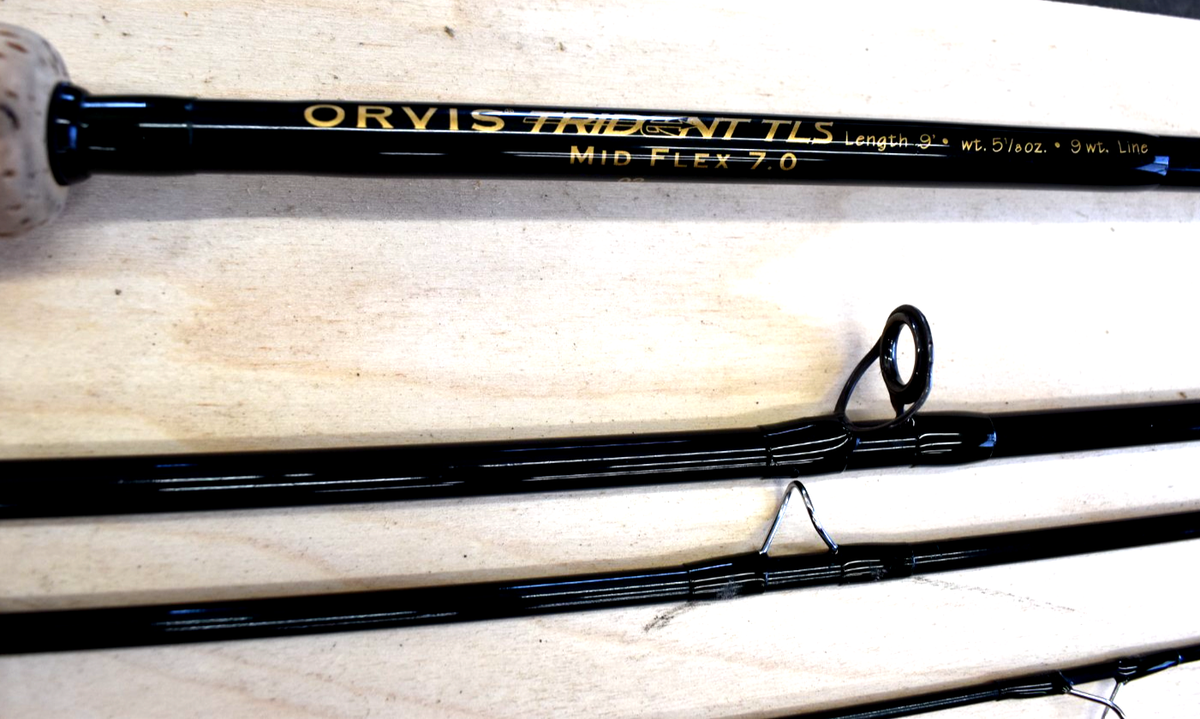 ORVIS 4 piece Trident TLS Mid-Flex 7.0, Length 9', 9 Weight Fly