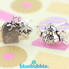bluebubble TEA TIME Teapot & Bag Earrings Cute Kitsch Retro Brew Sweet Funky Fun