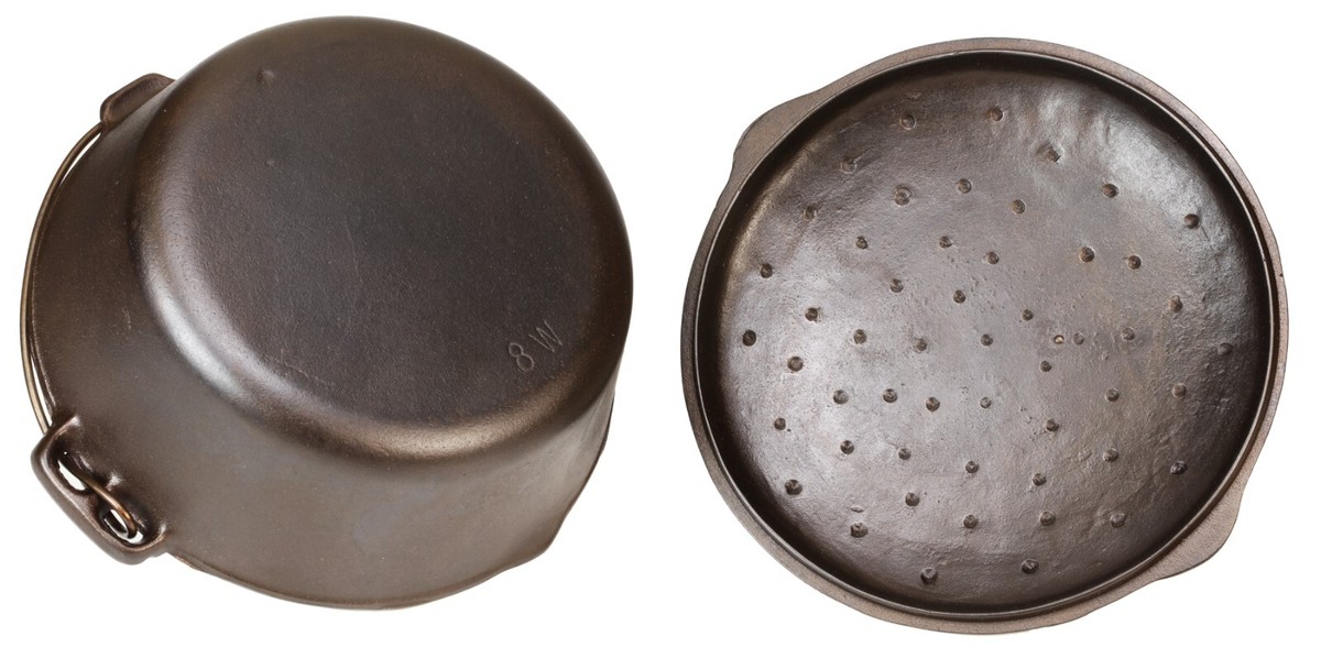 【新品未使用】38-kt THE RICH　OLDMOUNTAIN ver. Vintage Old Mountain Red Enamel Cast Iron Skillet 6