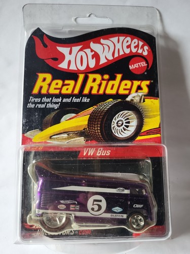 Hot Wheels RLC Purple Chrome #5 Volkswagen Drag Bus w/Real Riders