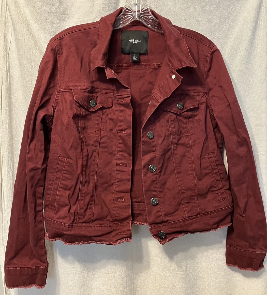 Mens Casual Wear Button Closure Burgundy Jacket | lerenjack