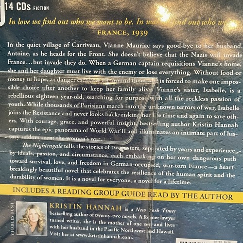 Die Nachtigall Roman 14 CD Set, Kristin Hannah 17,5 Std., Hörbuch Frauen & Krieg - Bild 4 von 11