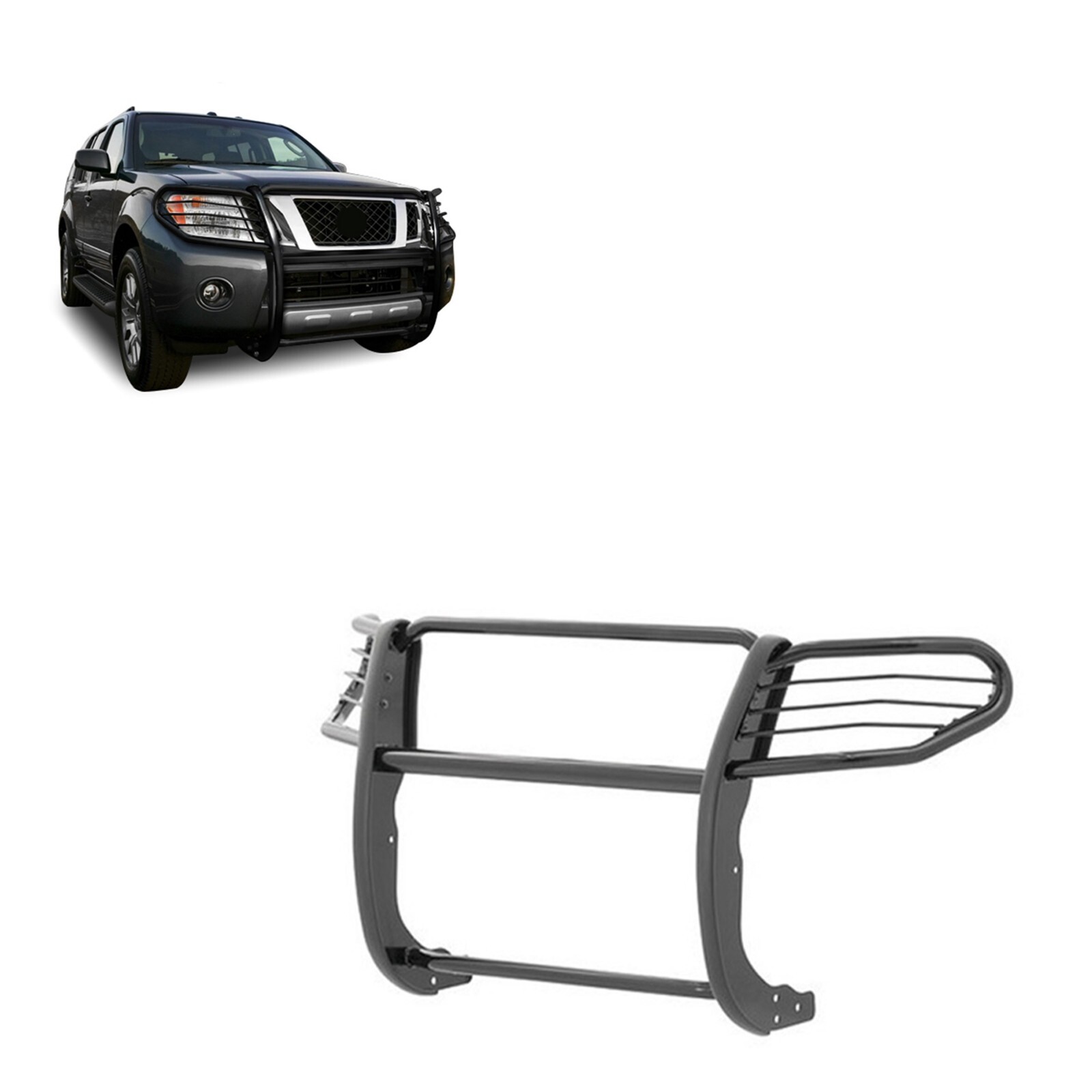 ARIES Black Steel Grille Guard, Select Honda Ridgeline Model 6057 - Elite Truck