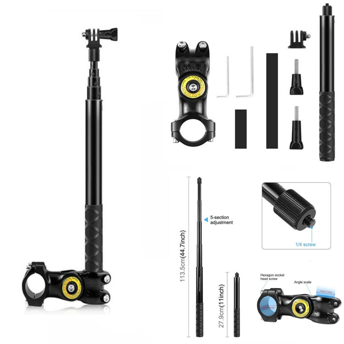 For Insta360 One X2/X3 Camera Selfie Stick Bracket Adapter with