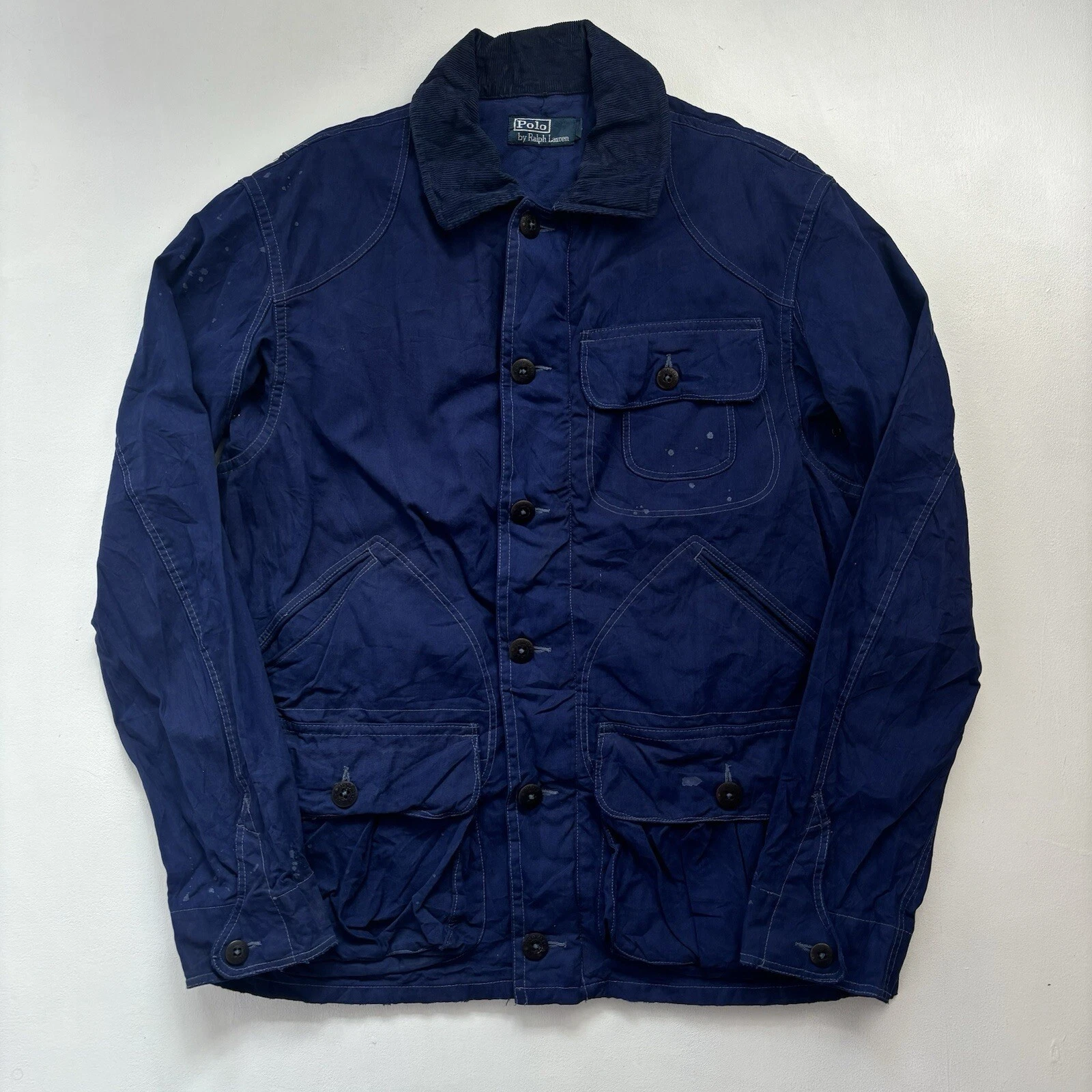 Polo Ralph Lauren Barn Jacket Hunting Field Military Utility Fishing Chore M