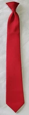 Valenti Red Clip-On Necktie 18" 20"