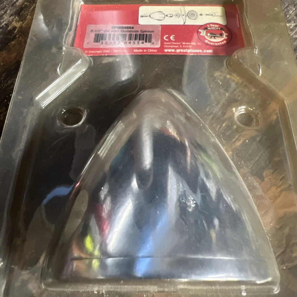 Giratorio de aluminio Great Planes de 2 1/2 pulgadas *solo cono* sin perno de montaje de placa negra Foto 4 de 4