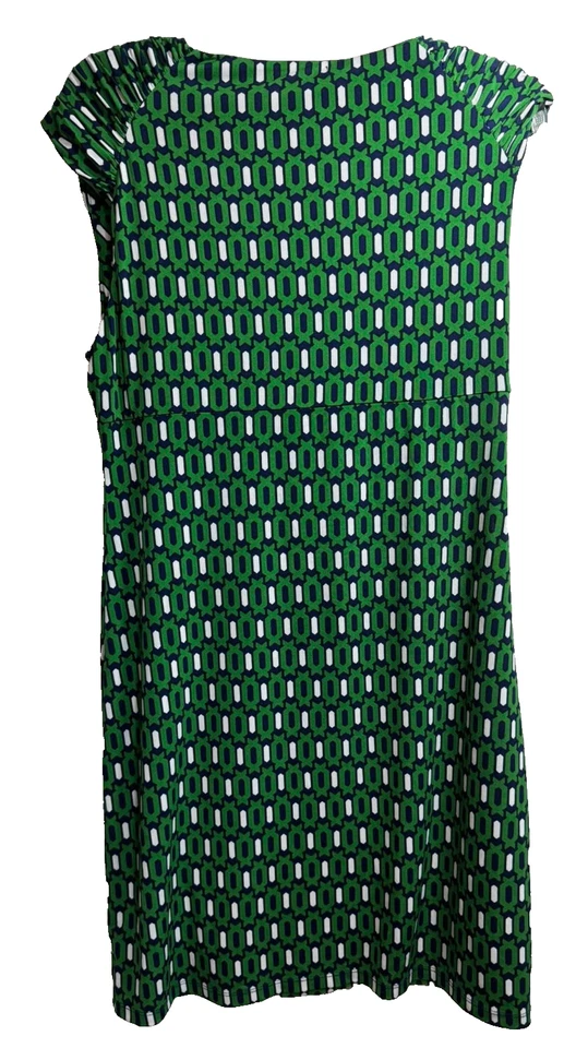 Vestido para mujer Kiara tejido sin mangas con giro frontal - Talla: grande - Color: verde Foto 2 de 4