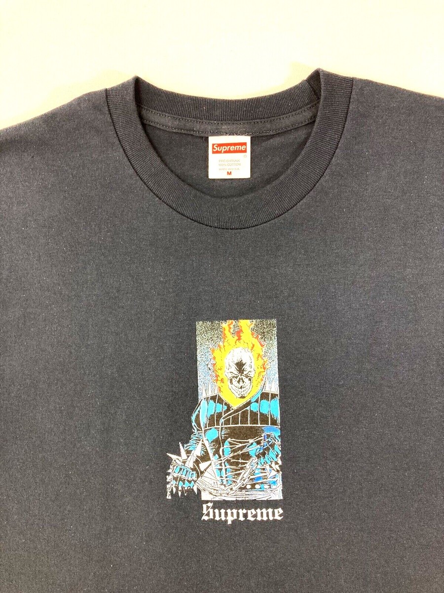 Supreme Ghost Rider Tee Navy Size M SS19 Marvel T-Shirt | eBay Supreme Ghost Rider Tee Navy Size M SS19 Marvel T-Shirt | eBay