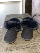 Toddler Suede And Fur Boots Super Soft , Warm And Cute Size 2