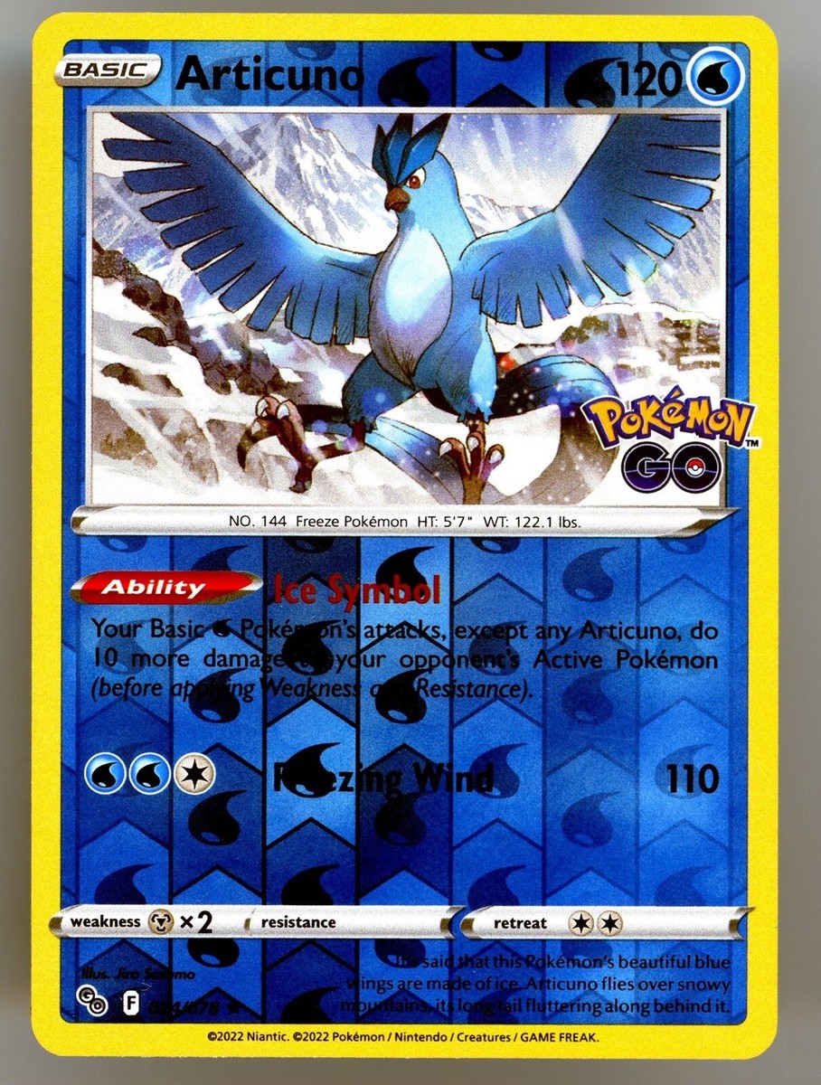 Articuno 024/078 Reverse Holo Rare - Pokemon Go - Pokemon TCG