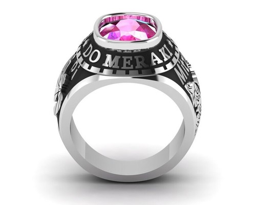 Anello Classe Liceo Tradizioni Completamente Personalizzato Argento 925 Regalo Laurea - Foto 2 di 16