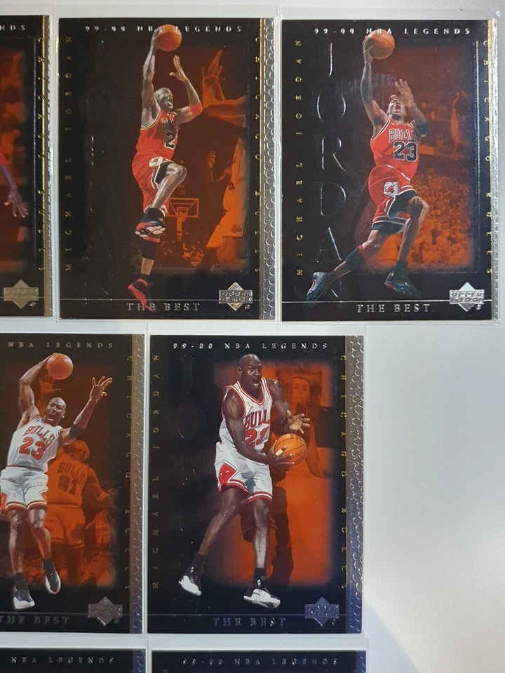 1999 UD NBA Legends Michael Jordan "The Best" (Complete Set of 10) - Mint - Image 3 of 4