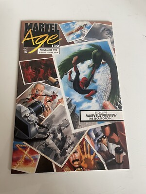 Marvel Age Issue #130 Comics Hulk X-Men Avengers Spiderman Thor Black Widow