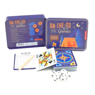 KIKKERLAND  ON-THE-GO-GAMES IN METALLDOSE SPIELE FÜR UNTERWEGS NEU OVP