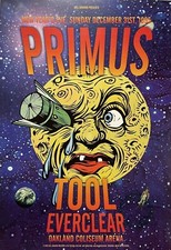 PRIMUS / TOOL FILLMORE DECEMBER 31ST 1995 #137 / NEVER ROLLED / CONCERT POSTER