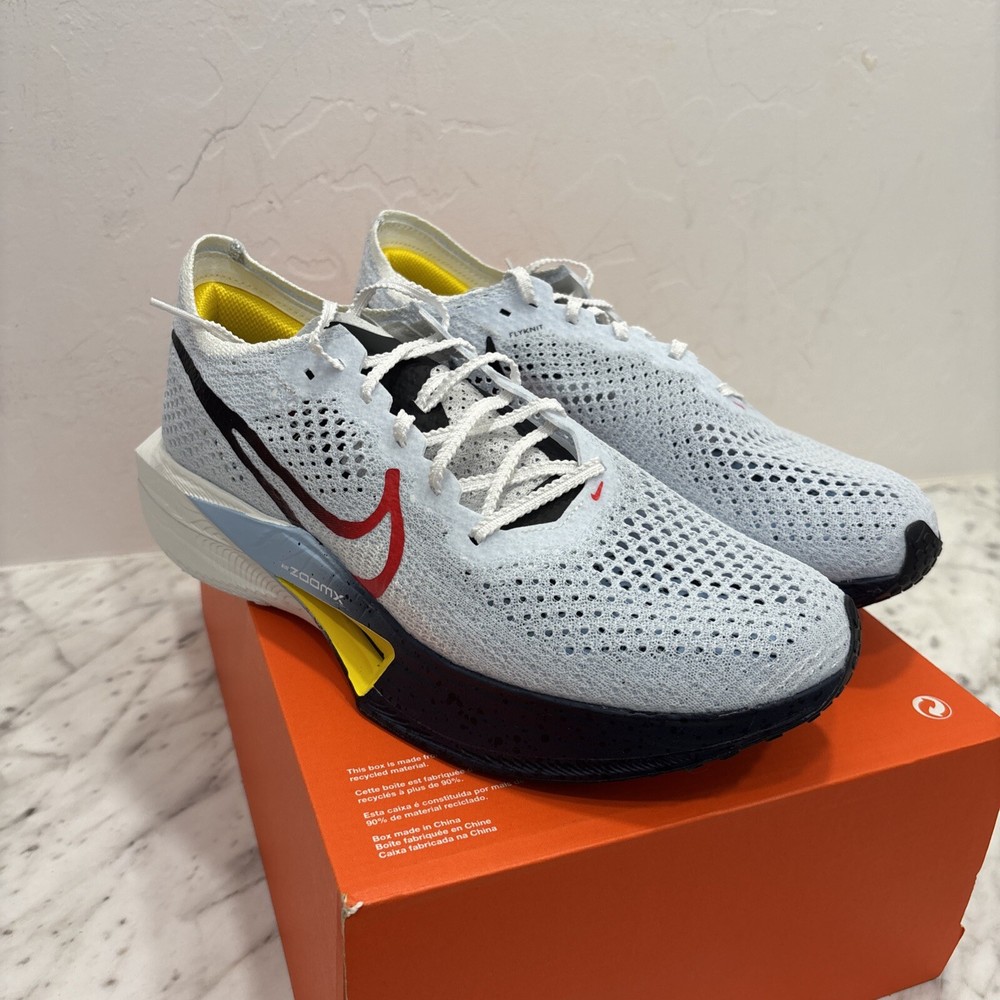 Nike ZoomX VaporFly Next% 3 Pure Platinum Psychic Blue HJ9079-100 Mens Running Shoes Size 8.5